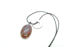 Necklace with Stone Agate Pendant