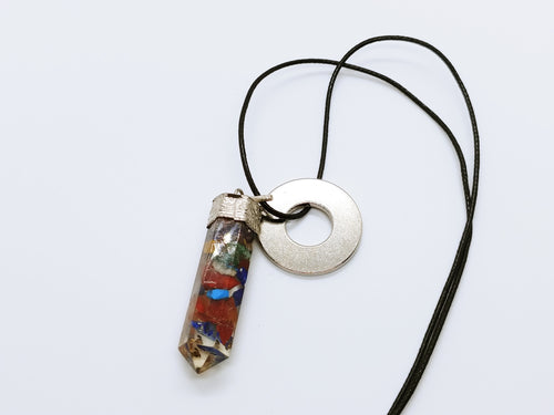 Necklace with Orgonite Crystal Pendant