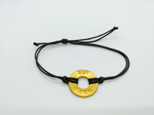 "Sun Moon" Black Classic Pre-Stamped Bracelet