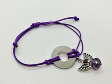 Classic Adjustable Bracelet with Silver Angel Charm