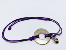 Classic Adjustable Bracelet with Nickel Heart Charm