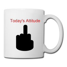 Today's Attitude (red) Coffee/Tea Mug - white